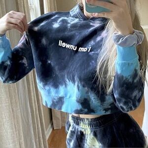 Barstool Sports x Call Her Daddy Tie-dye Cropped Hoodie